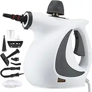 Handheld Pressurized Steam Cleaner with Safety Lock, 9-Piece Accessory Set, Multi-Purpose Portable Steamer for Cleaning Kitchen, Furniture, Bathroom, Window, Home Use