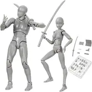 Heyean Body Chan & Kun Doll Male Female DX Set PVC Movebale Action Figure Model for SHF Gifts