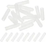 uxcell 3.6x25mm (IDxL) Rubber End Caps, 16 PCS Rubber Caps High Temp Tips Screw Silicone Flexible Thread Protector for Pipes Screw Blots Tube Fishing Jigs