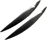 mknvu Car Headlight Eyebrows Cover,Fit For Infiniti, G35 V35 Sedan 2002-2007 Primer Front Lamp Stick Eyelids Headlight Eyebrow Strips(Carbon fiber)
