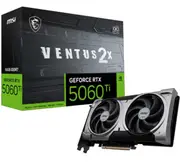 MSI nVidia GeForce RTX 5060 Ti 16G VENTUS 2X OC PLUS, PCI Express Gen 5 x16, Boost: 2602 MHz, CUDA 4608 Units, 16GB GDDR7, HDMI x 1