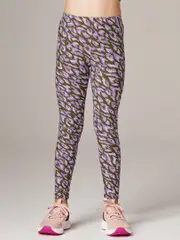 Girls Animal Print Tights. Running Bare Activewear Leggings.
