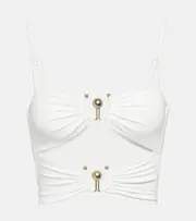 [Christopher Esber] Christopher Esber Pierced Orbit bikini top AU 6 white