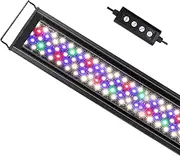 XIULIUU 14W Advanced LED Aquarium Light with Timer, 24/7 Lighting Cycle & DIY Mode, Full Spectrum Fish Tank Light for 30~45cm Freshwater Planted Tank & Fish Tank