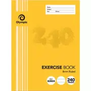 Olympic Exercise Book 8mmRuled 240 Pages 225 x 175mm Yellow E2824 140781 x 5