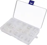 PRETYZOOM 260Pcs Sealing Washer Kit Leakage Assortment for High Hardness Wear Corrosion Resistant Convenient Storage for Various Applications