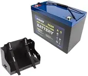 Kings 12V 98Ah Deep Cycle AGM Battery Maintenance-Free+ Battery Tray Standard
