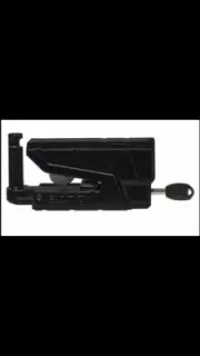 ABUS X-Plus 8077 SRA Motorcycle Alarm Disc Lock, Granite Detector In Black