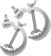 Parliky 2pcs Heavy Duty Stage Lighting Truss Clamps Durable Light Fixtures Hook for Quick Installation Compatible with Security and Party Lights Reliable Lamp Accessories