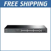 Managed 24-Port PoE+ Switch for Seamless Network Management & Security