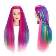Training Head 26"-28" Mannequin Hair Styling Manikin Multi-color