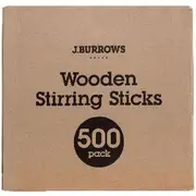 J.Burrows Wooden Stirring Sticks 4000 Pack