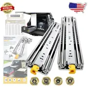 Locking Heavy Duty Drawer Slides 28 Inch - 430 Lbs, Smooth Ball Bearing Glides