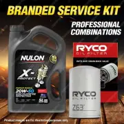 Ryco Oil Filter Nulon 5L PRO20W50 Engine Oil Kit for Ford Mondeo HA 4cyl (for: Ford)