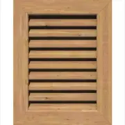 Two Pack - 12"W x 12"H Gable Vent 17"W x 17"H Frame Size CEDAR Functional