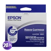 在飛比找PChome24h購物優惠-【EPSON】原廠色帶S015535 黑(LQ-670/67