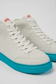 Runner K21 White non-dyed leather sneakers for men