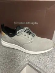 Johnston & Murphy Keating Plain Toe Sneaker 12 Gray New $200