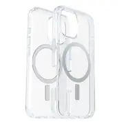 OtterBox Symmetry Clear MagSafe Apple iPhone 16 (6.1') Case Clear - (77-96369), Antimicrobial, DROP+ 3X Military Standard, Raised Edge