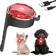 Yesbular Dog Collar Lights for Nighttime Clip on, 3 Modes Dog Light Rechargeable, 100% Waterproof Light for Dog Collar to See Dogs at Night. Pet Collr Accessories, Namely Safety Lights(Red).