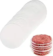 100 Pcs 11 cm Burger Greaseproof Paper Sheets, 4.33 inches Non Stick Hamburger Patty Parchment Paper, Wax-Paper Beef Burger Discs Hamburger Wax Discs Sheets for Perfect Hamburgers
