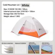 Ultralight Tent 1-2 Person Quick Open Storage Touris Waterproof Tent 30D Coated