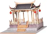 HONMEET 1 Set DIY Assembled Chinese Style Bridge Building Model for Miniature Scene Layout Accessory for Creative Play and Imaginative Adventures