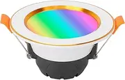 7W WiFi LED Downlight, RGB + W Multi -Colored LED Ceiling Installation Lamp Voice App Control Light for Alexa, for Home, for Tmall