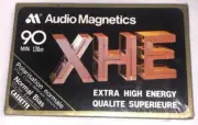 Audio Magnetics XHE 90 Minute Blank Cassette Tape Normal Bias Sealed