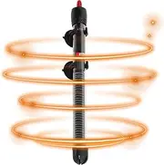 Fish Tank Heater - Submersible Water Tank Heater Temperature Adjustable,Thermostat Water Tank Warmer with 2 Suction Cups, 25W/50W/100W/200W/300W Heater for Fish Tank