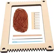 SHINEOFI 1 Set Woven Material Kit Adults Machine Stem Knitting Kit Knitting for Making Crochet for The Knitter Weaving Kit Board Girl Creative Weaving Wood