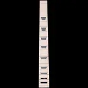 24.75" Scale Maple 22 Fret Unfinished Fretboard Trapezoid Inlay 42mm Nut