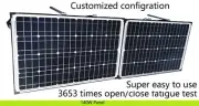 12V 140W Folding solar panel. Suit Lead Acid & Lithium Bat. Customized config.
