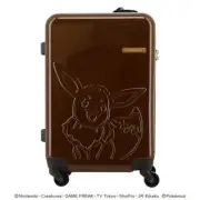 Pokemon Eevee Suitcase Travel Bag Carry Bag TSA Lock 37Lsize Brown / Ivory