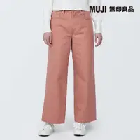 在飛比找momo購物網優惠-【MUJI 無印良品】女有機棉丹寧寬版寬鬆褲(共2色)