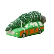 Catzon Resin Car Transport Tree Ornament Creative Christmas Holiday Gift