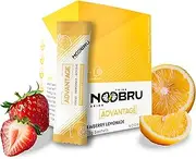 Noobru Advantage Nootropic - Delicious Nootropics Brain Supplement with 11 Active Ingredients - Natural Cognitive and Memory Enhancer - 20 Strawberry Lemonade Sachets - 1 Month Supply