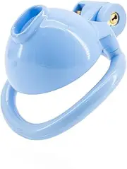 Small Hollow Male Penis Cock Cage Chastity Devices with 4 Active Erection Ring Invisible Lock Key for Male Penis Exercise