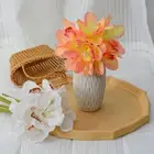 Real Touch Artificial Cymbidium Flowers Magnolia Branch Wedding Party Decor