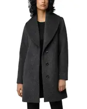 Soia & Kyo Lolli Single Breasted Shawl Collar Coat