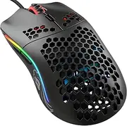 Glorious Gaming Mouse - Model O Minus 58 g Superlight Honeycomb Mouse, Mouse with Lights -Matte Black Mouse, USB Gaming Mouse