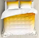 Duvet Cover Set, Ombre Geometric Triangle Shape by Digital Gradient Modern