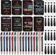 48 Pcs Inspirational Gifts Set 3 X 5 Inch Bible Jesus Notepads Ballpoint Pens Ke