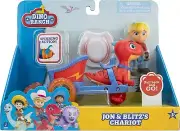 Dino Ranch Jon Blitz Chariot Vehicle Kids Toy New in Box Age 3+ Pull Back and Go