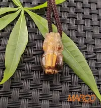 在飛比找Yahoo!奇摩拍賣優惠-紅銅鈦貔貅 墜子063 吊墜 墜飾 項鍊 開運招財 天然水晶