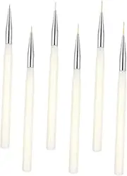 SOESFOUFU 6pcs Nail Art Brush Thin Line Nail Drawing Pens for Manicure Durable Design for Unique DIY