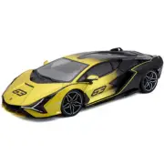 Lamborghini Sián FKP37 Hybrid #63 1:18 Faded Yellow/Black by Bburago 18-11100-YL