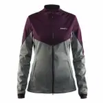 【速捷戶外】瑞典CRAFT 1903578 SOFT SHELL保暖外套(女)-灰/紫， 滑雪 跑步 路跑 野跑 馬拉松 夜跑