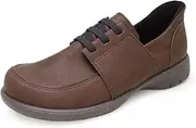 Re:getA(リゲッタ) Regetta R-403M Flat Shoes, Hands-Free Shoes, Elastic Cord, Lace-Up, Casual, Men's, Easy to Walk, Easy to Wear, Anti-Fatigue, Comfortable, Made in Japan, Brown, 9.8-10.0 inches (25.0-25.5 cm), 3E,