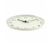 Wall Mounted Clock White Round Quarts Battery Operated Wall Clock